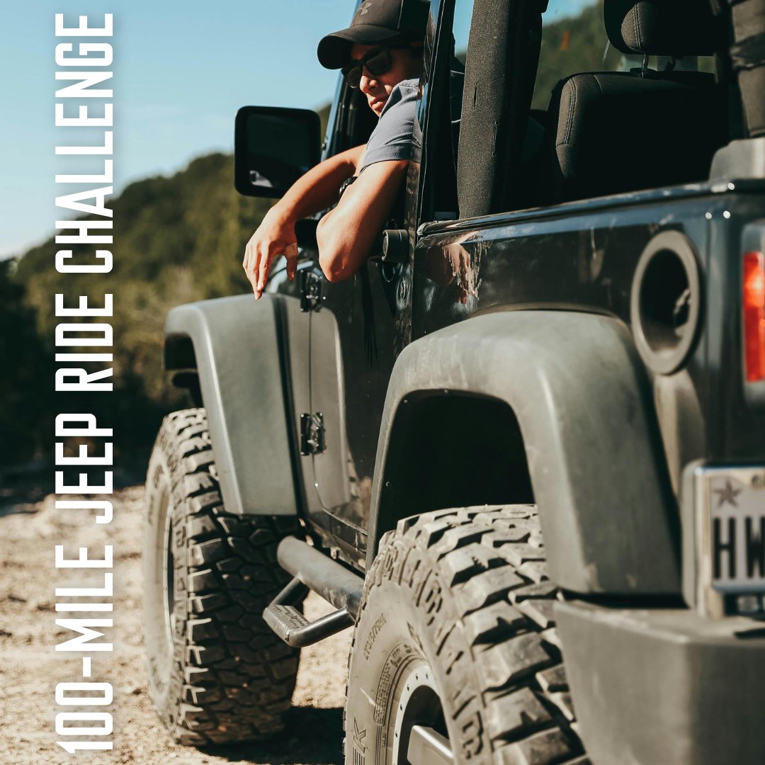 Today through May 27, join us in the 100-Mile @Jeep Ride Challenge for our lost Soldiers. ⭕|||||||⭕ Sign up: bit.ly/4dpN4gV #Mission22 #M22 #MayChallenge #100MileJeepRideChallenge #VeteranWellness #FundraisersForVets