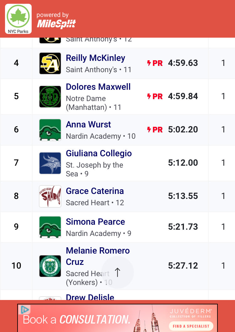 nardinrunning's tweet photo. Congrats to Anna Wurst for placing 6th in the 1500m at the Catholic State Championships and a new PR and to Simona Pearce for taking 9th. 
Go Gators!🐊 https://t.co/jyB3gZJGnX