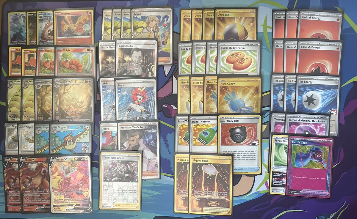 ItsMeJetChi's tweet image. Testing out deck building skills 👩‍🍳 on an archetype that has no data as I love Ninetales and want to make a fun casual deck to play. What is your favourite Pokemon?