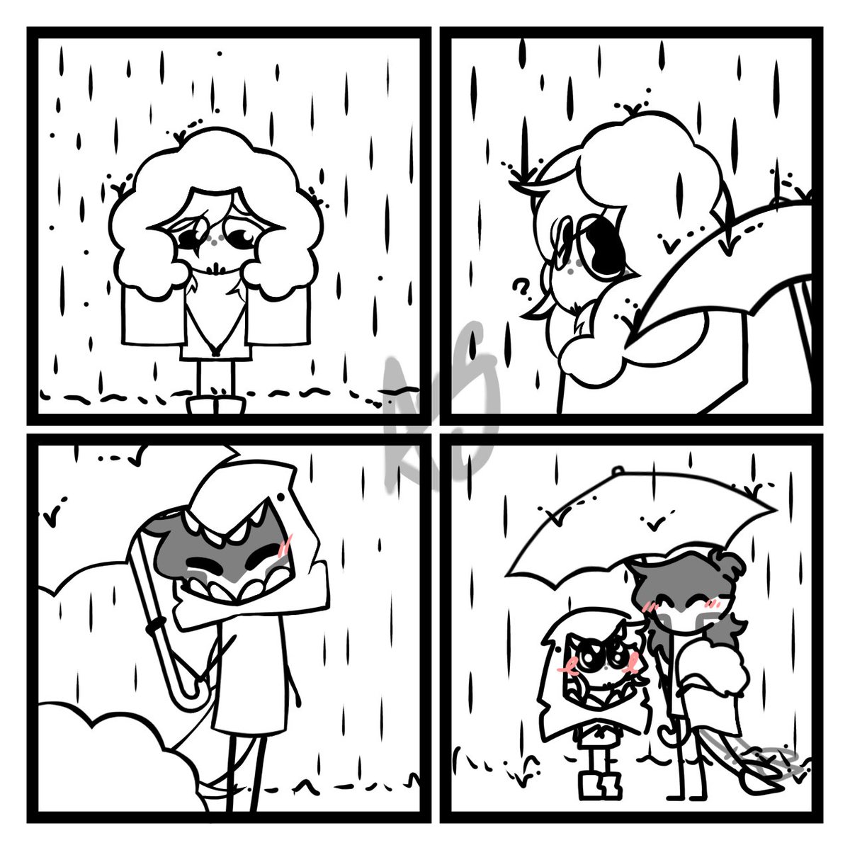 _ItsMeAiris_'s tweet photo. [Smol!Au] Watch out for the rain, mi amor 

#QsmpSmolAu #Fooligetta https://t.co/UQL8asDq4m