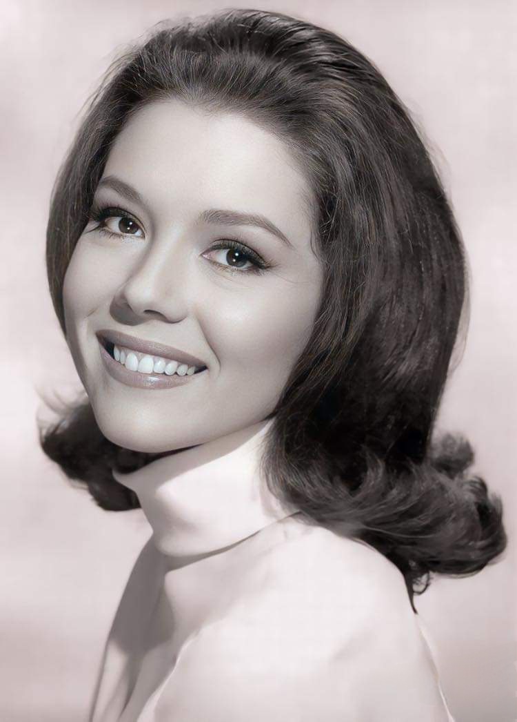 Dame Diana Rigg as Mrs. Emma Knight-Peel in The Avengers 1965-1968.