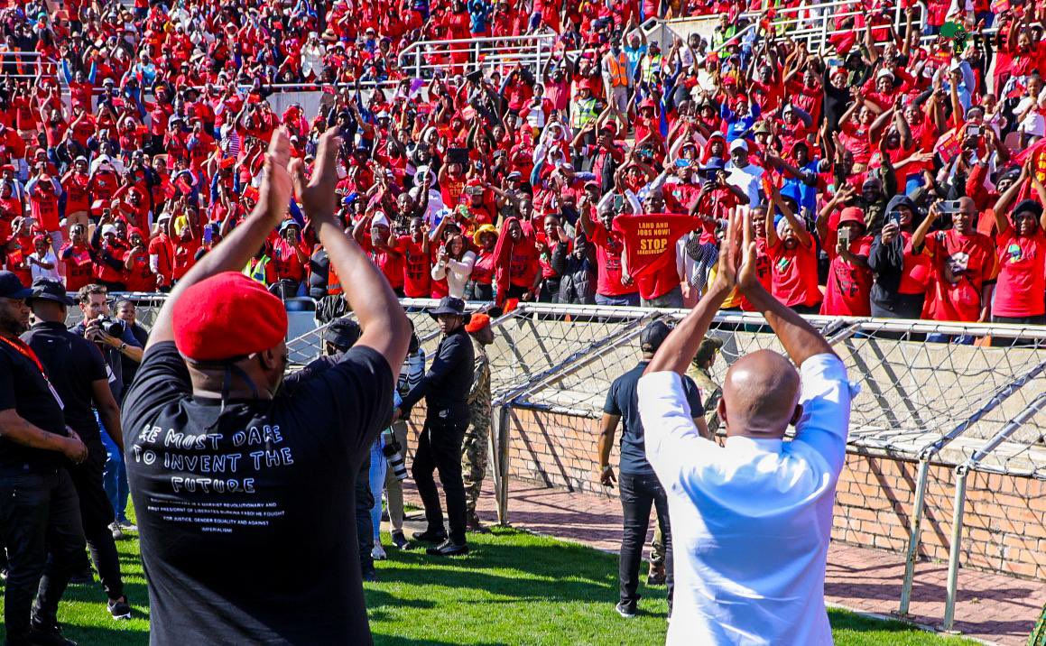 Thank you very much to all Ground Forces for a decisive Tshela Thupa Rally! The @EFFSouthAfrica has demonstrated on that it has adequate organisational and mobilisation capacity in all corners of South Africa. The mandate is clear Fighters: let’s increase the monumentum until the