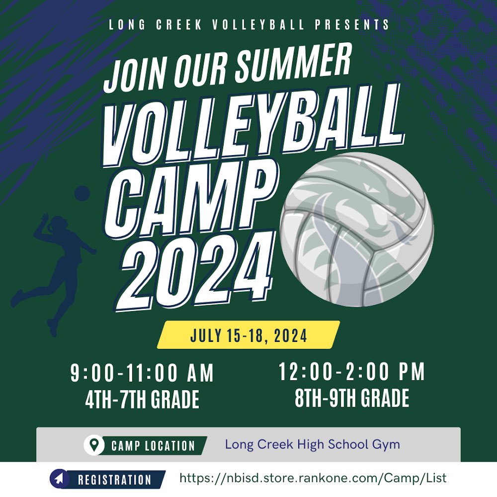 Summer is finally here! Join us in July for our Summer Volleyball Camp. Register using the link in our bio! 🐉
#DragonNation #Summer