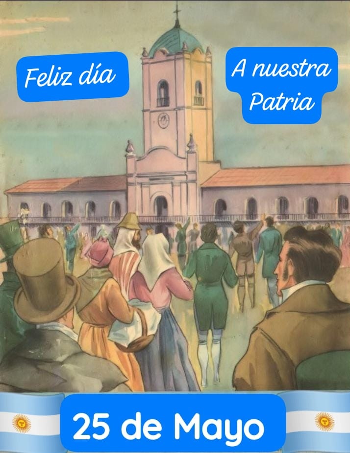 Feliz día de nuestra Patria! #25DeMayo #Argentina