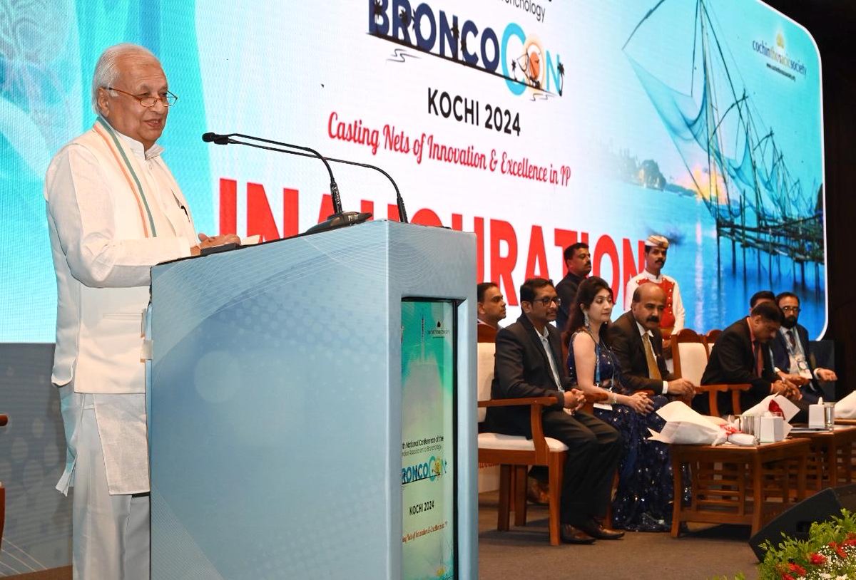 Hon'ble Governor Shri Arif Mohammed Khan inaugurated  the 26th BRONCOCON, the National Conference of the Indian Association for Bronchology on the theme ‘Casting Net Innovation and Excellence in Interventional Pulmonology’ at Kochi : PRO KeralaRajBhavan