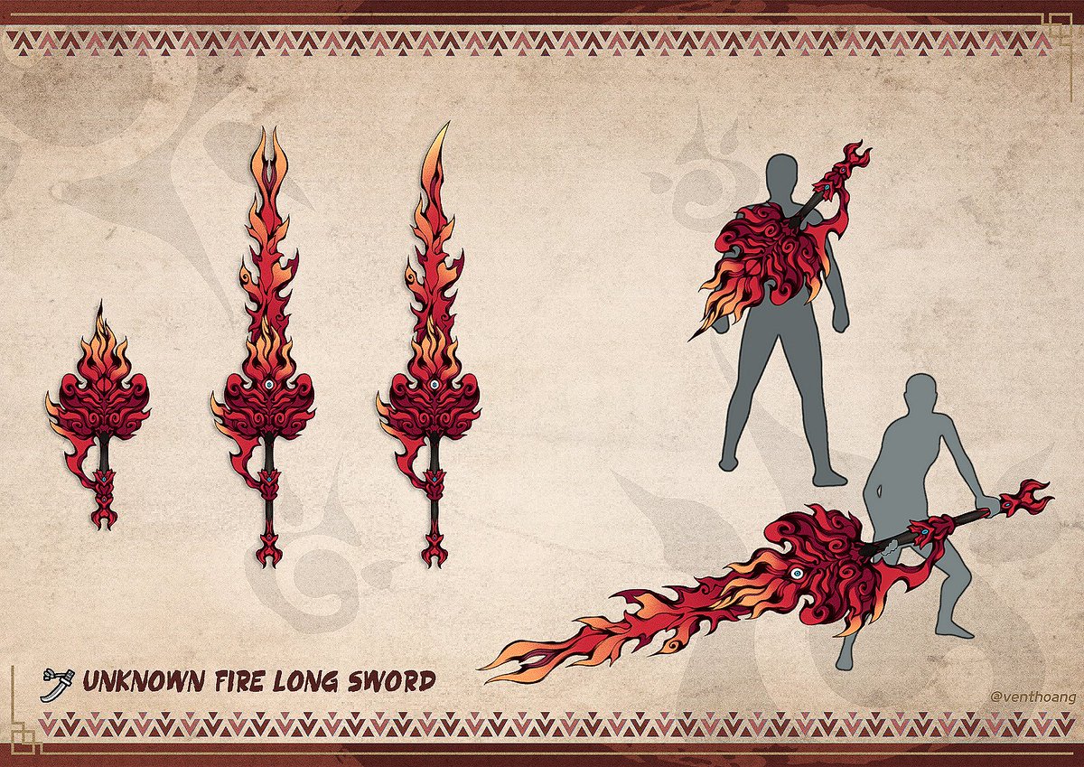 VentHoang's tweet photo. [Fan-Made] Shiranui Unknown Fire Long Sword

#Shiranui #不知火 #UnknownFire #MonsterHunter #MonsterHunterRise #MonsterHunterWilds #LongSword #太刀 #Magnamalo #マガイマガド #Onibi #鬼火 #Odogaron #オドガロン https://t.co/8PJD1qDbMr