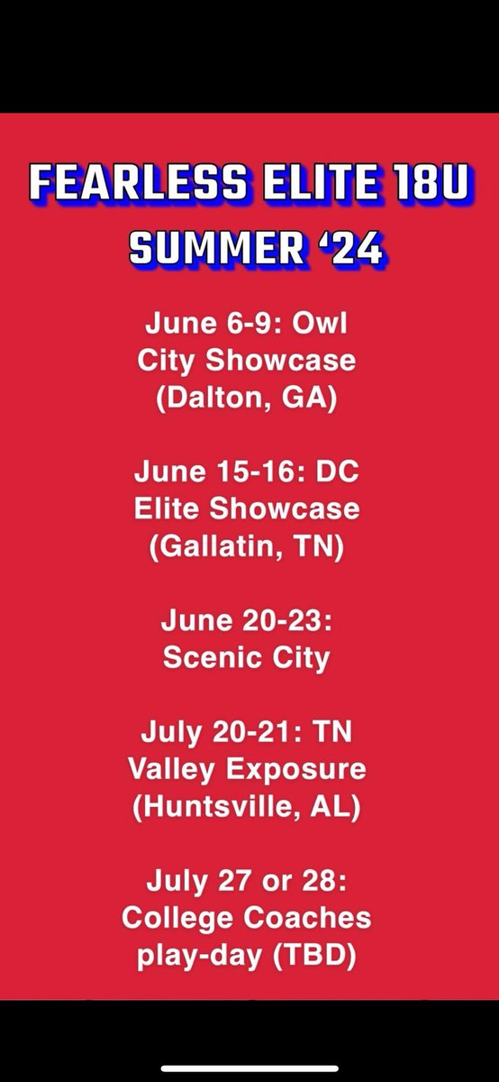 So excited for the summer with <a href="/BeFearlessElite/">Fearless Elite</a> !! <a href="/MCScotsSB/">Maryville College Softball</a> <a href="/JamieECarr/">Jamie Carr</a>