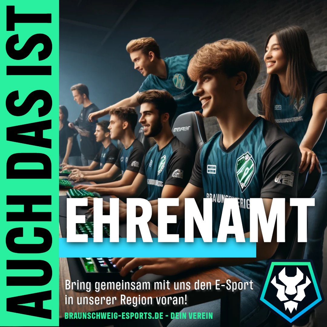 🎮✨ Werde Teil von Braunschweig eSports e. V.! ✨🎮

Liebst du E-Sport und willst dich engagieren? Komm zu uns! 💪

🌟 Deine Möglichkeiten:
🔹 Event-Orga
🔹 Social Media
🔹 Team-Management
🔹 Und mehr!

Melde dich auf unserem Discord und werde Teil unserer E-Sport-Familie! 🙌