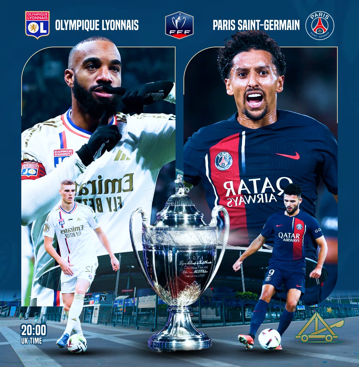 Prepare for the Coupe de France Final! Lyon vs. Paris Saint-Germain. Who will lift the trophy? 🏆⚽ 
_
_
_
_
#CoupeDeFrance #Lyon #PSG #FinalMatch

#UWCL    | 'Mason Mount' | Mainoo |  'Manchester United' | 'Europa League'