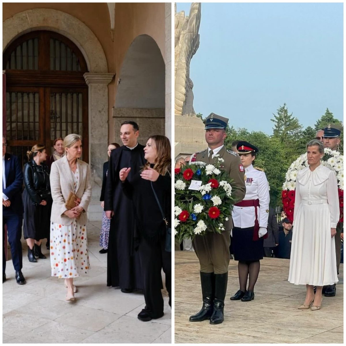 The Duchess of Edinburgh was in Italy to commemorate the 80th anniversary of the Monte Cassino May 18th 1944