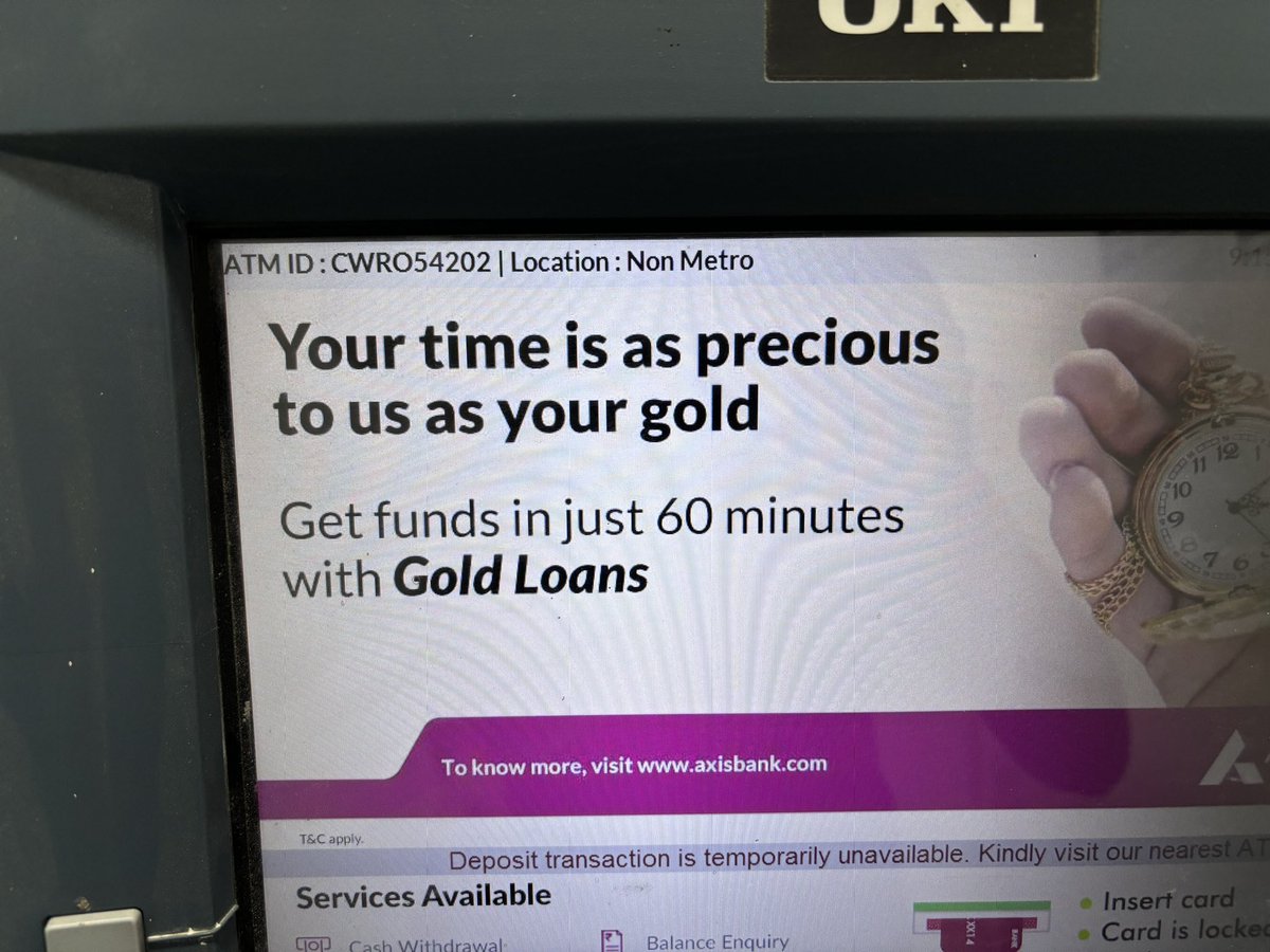 Naimish860's tweet photo. Hey @AxisBank @AxisBankSupport , the ATM near your main branch has been a mess for a long time, and I've never seen a security guard there. Sometimes, animals even sit inside! Can you please look into this?
ATM ID- CWRO54202 https://t.co/AZIboay7N5