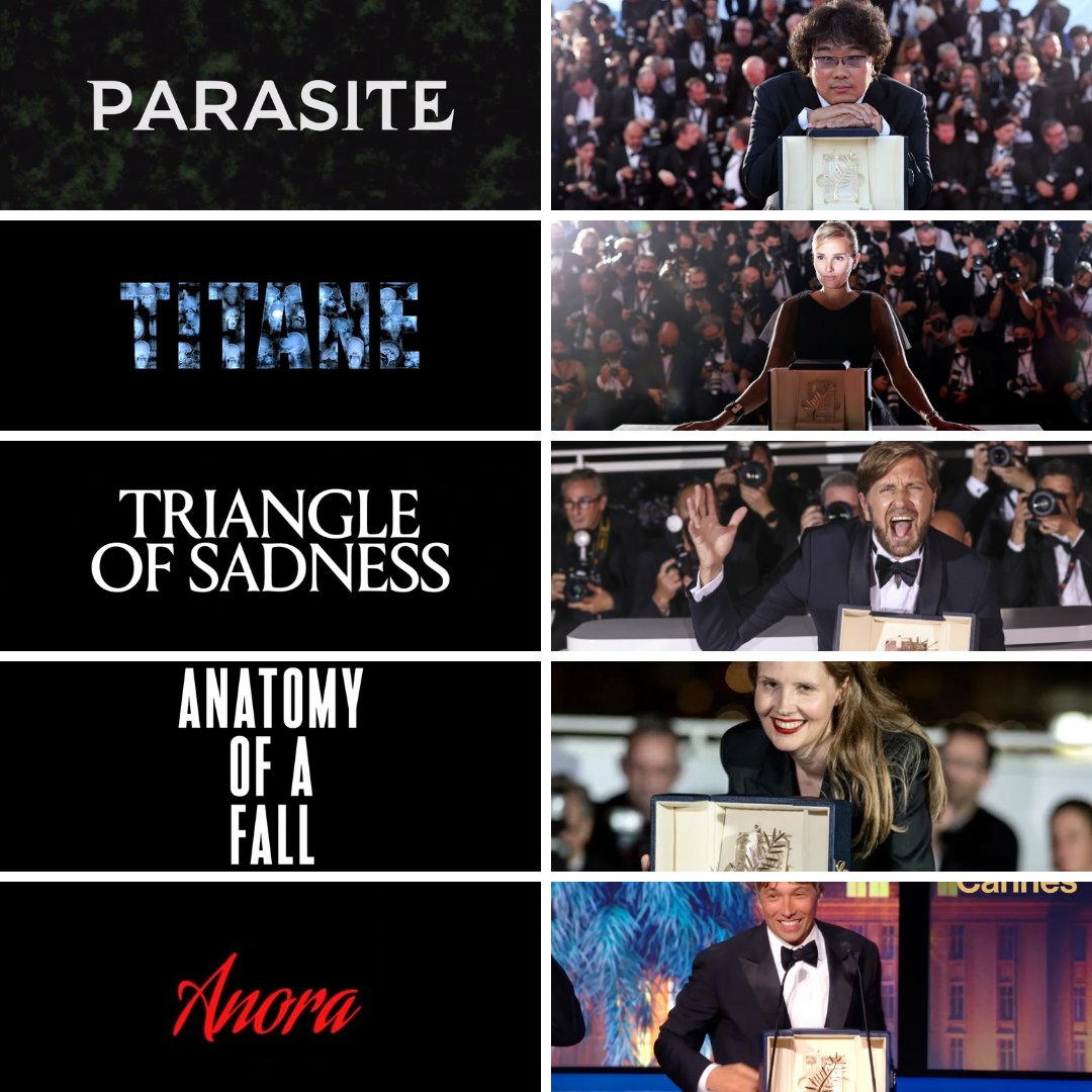 Seriously no one's doing it like Neon (<a href="/neonrated/">NEON</a>). That's the fifth consecutive Palme d'or winner that they've acquired. Literally have not missed since Parasite's historic win in 2019. #Cannes2024 #Cannes 

2019: Parasite (Bong Joon-ho)
2021: Titane (Julia Ducournau)
2022: