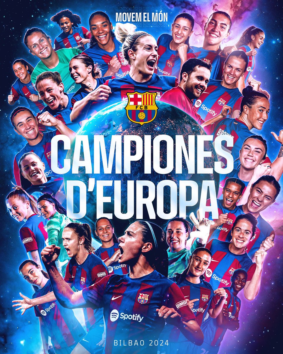 Quin partidàs, @FCBfemeni! Sou un equip de llegenda! Enhorabona per aquesta tercera Champions, culers!