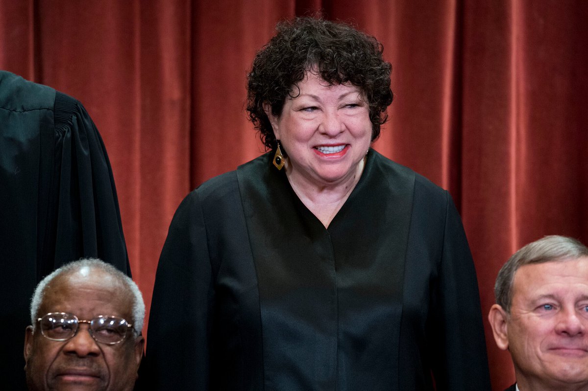 ❗️ NEW: Left wing Supreme Court Justice Sonia Sotomayor just said she literally CRIES when the court sides with conservatives This is ridiculous. Someone with ZERO ability to control their emotions should not be on the highest court in the land. 'There are days that I've come