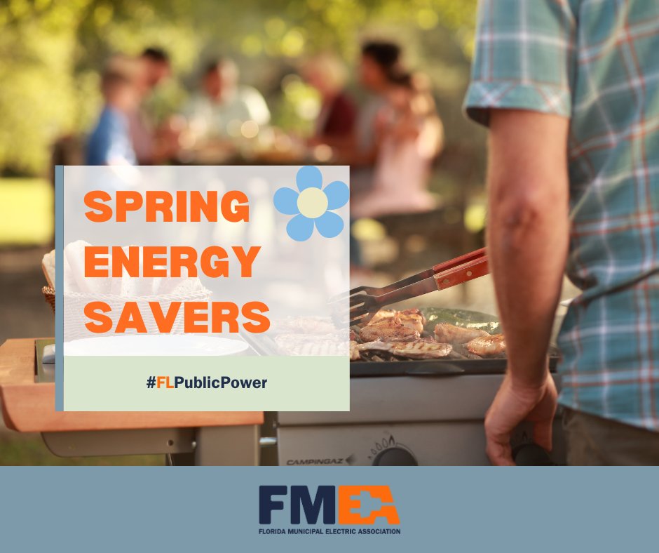 Get the grill going and cook outside when the weather allows to keep a hot kitchen from heating up your house and forcing the air conditioner to run longer. #FLPublicPower #PublicPower #EnergySaver #EnergyEfficiency