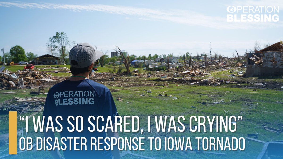 When an EF-4 #tornado slammed into the small town of Greenfield, #Iowa, Patricia and her family took shelter in their basement. After the deadly storm, families like Patricia's were left reeling from the destruction.

Watch Video: ob.org/iowa-tornado-d…

#OBI #DisasterResponse