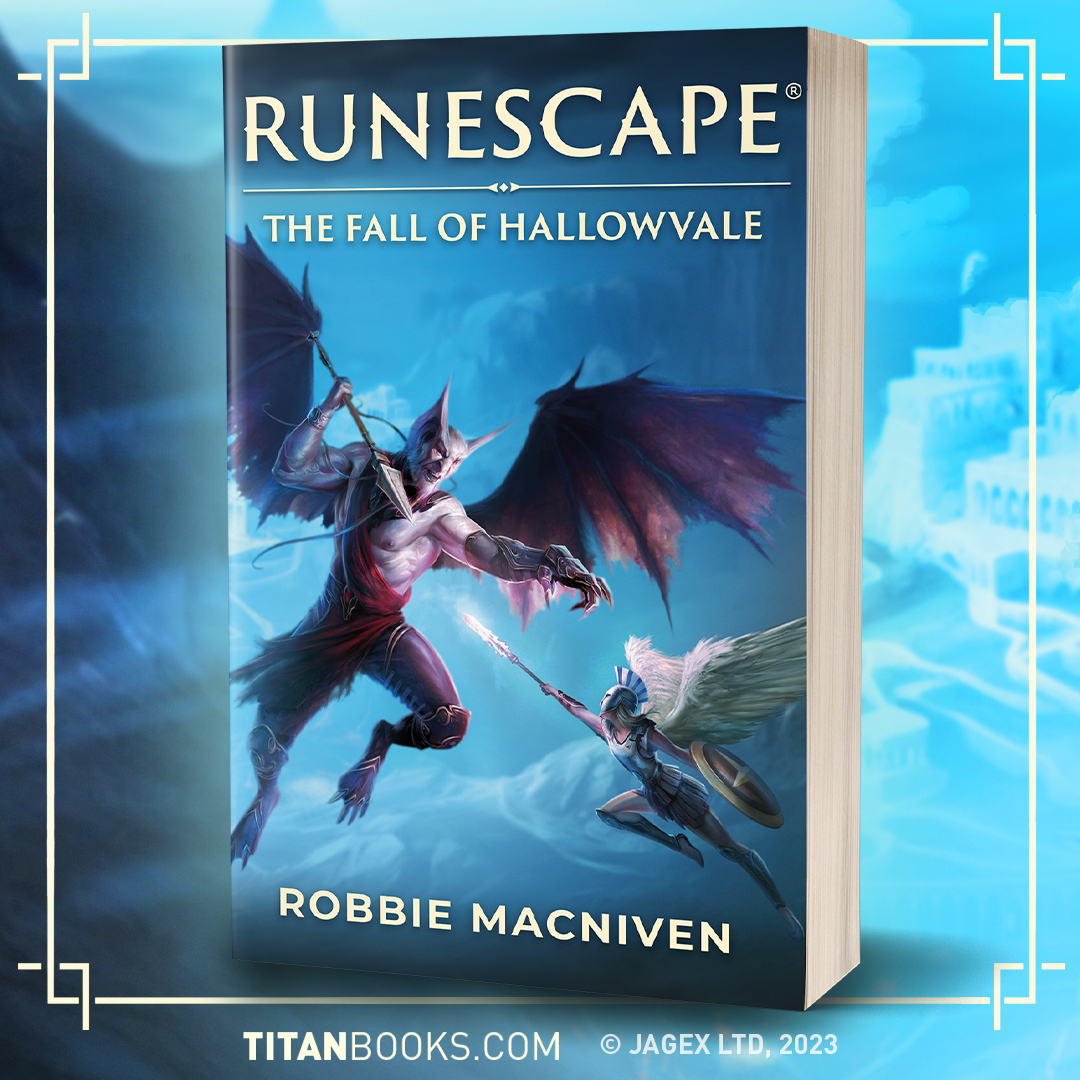 Did you know that the second of 3 new RuneScape novels will be available as early as this November? 🤓 RuneScape: The Fall of Hallowvale, written by Robbie McNiven, will be released on November 5th, 2024! 📖 You can pre-order it now though at: rs.game/FallofHallowva…