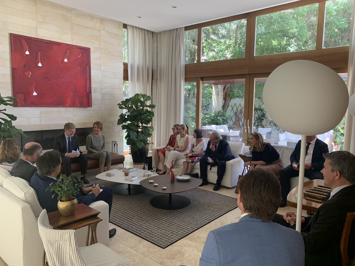 Grazie cara Federica, #Italian ambassador to #Cyprus, for hosting a productive discussion with #EU Heads of Mission and a delightful lunch with many friends in Cyprus. #reunification 🇪🇺🇮🇹