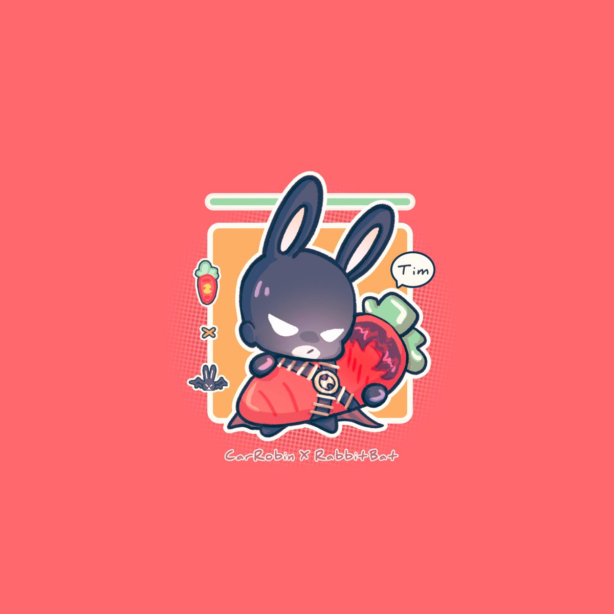 carrot × rabbit

#timbru #timdrake #brucewayne
#redrobin #batman

*中文谐音梗，Red Robin=红罗宾=hlb=红萝卜=carrot