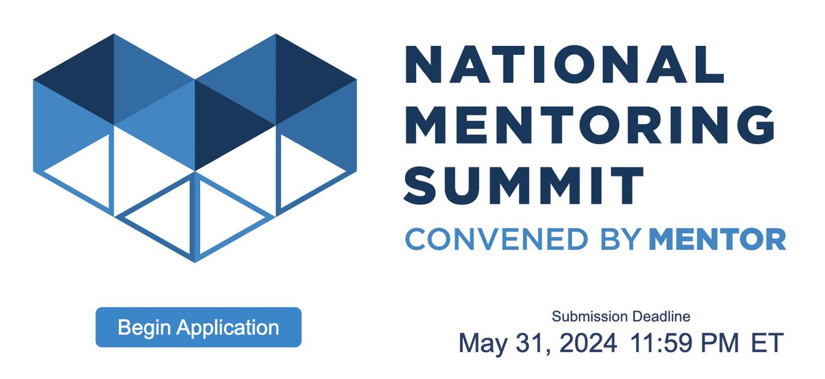 Don't miss out - submit your #MentoringSummit 2025 proposal before May 31, 2024 to have a chance at joining over 1,000 #mentoring practitioners and champions in Washington DC as a presenter next January! @MentorNational cvent.com/c/abstracts/6b…