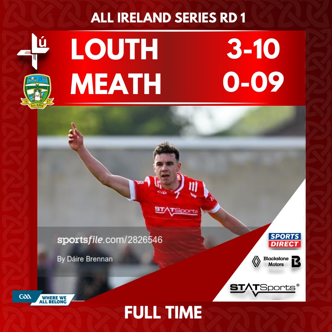All over in Inniskeen and a 10 point win 🔴⚪️