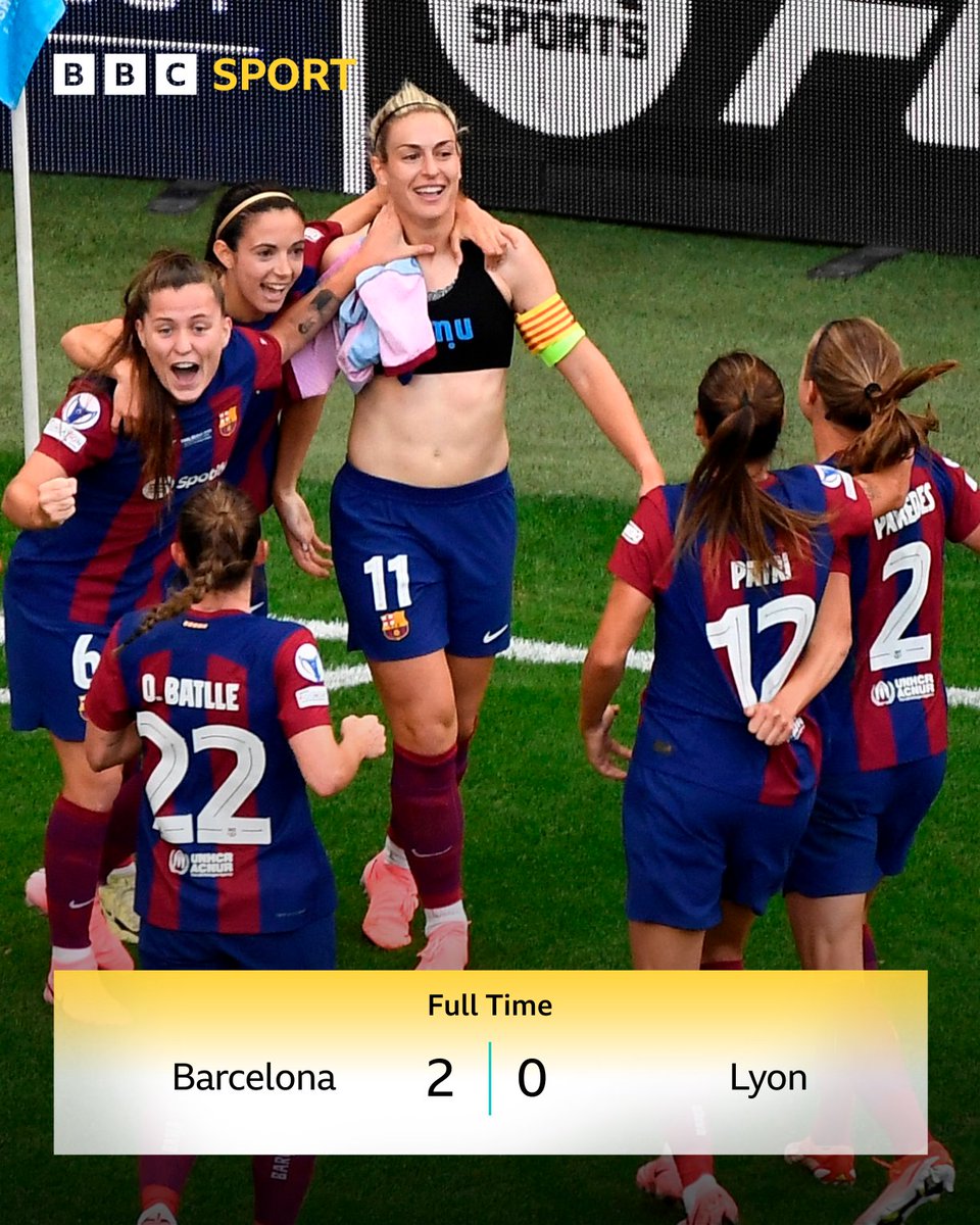 Barcelona are the queens of Europe! 👑 Aitana Bonmati and Alexia Putellas firing them to their third Women's Champions League trophy! 🏆🏆🏆