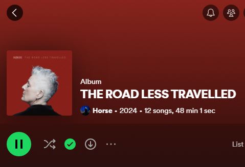 pc893's tweet image. I am loving the new @horsemusic album...3rd listen and getting better each time. But, that 1 sec out on it's own....poor thing :-)