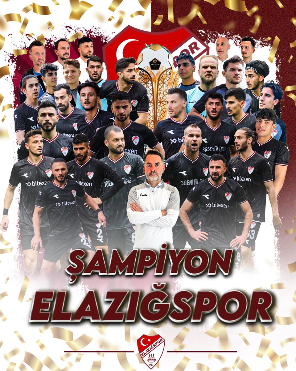 Şanımızla, şerefimizle, onurumuzla, alın terimizle! 💪🏻🔥

Şampiyon Elazığspor 🇱🇻