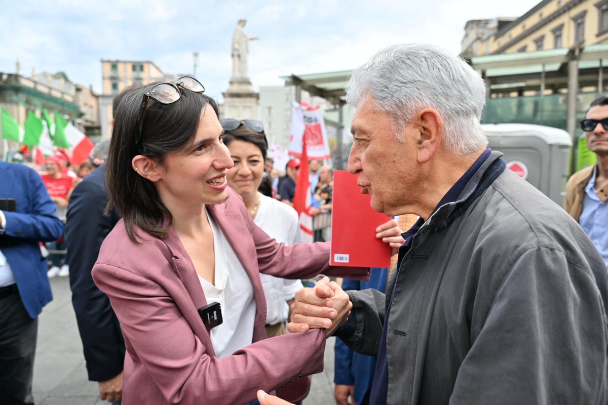 In Piazza Dante, con Elly Schlein