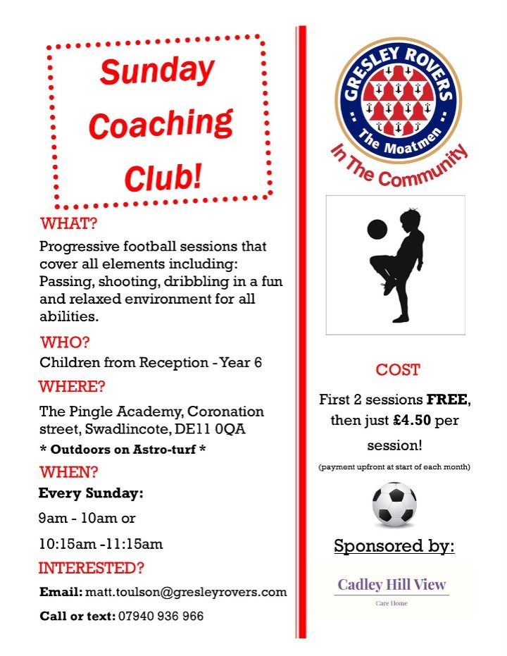 Gresley Rovers in the Community tweet media