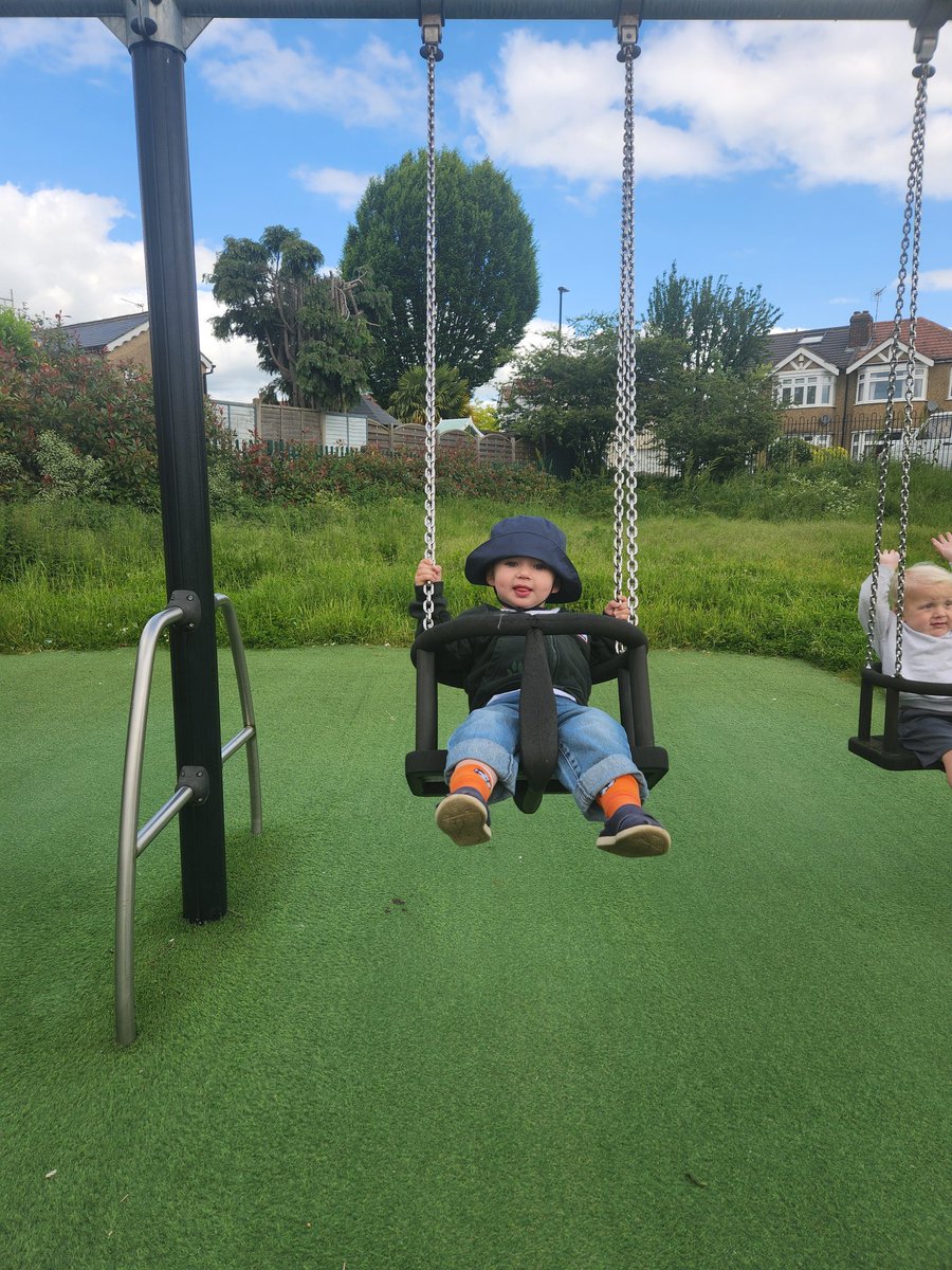 radlady's tweet photo. A full day out with Granny! Two parks (one of which was napped in) and ice cream! (The banging is my little drummer boy drumming on everything he can!). #grannylife 🥰 https://t.co/PmuLZoAguQ