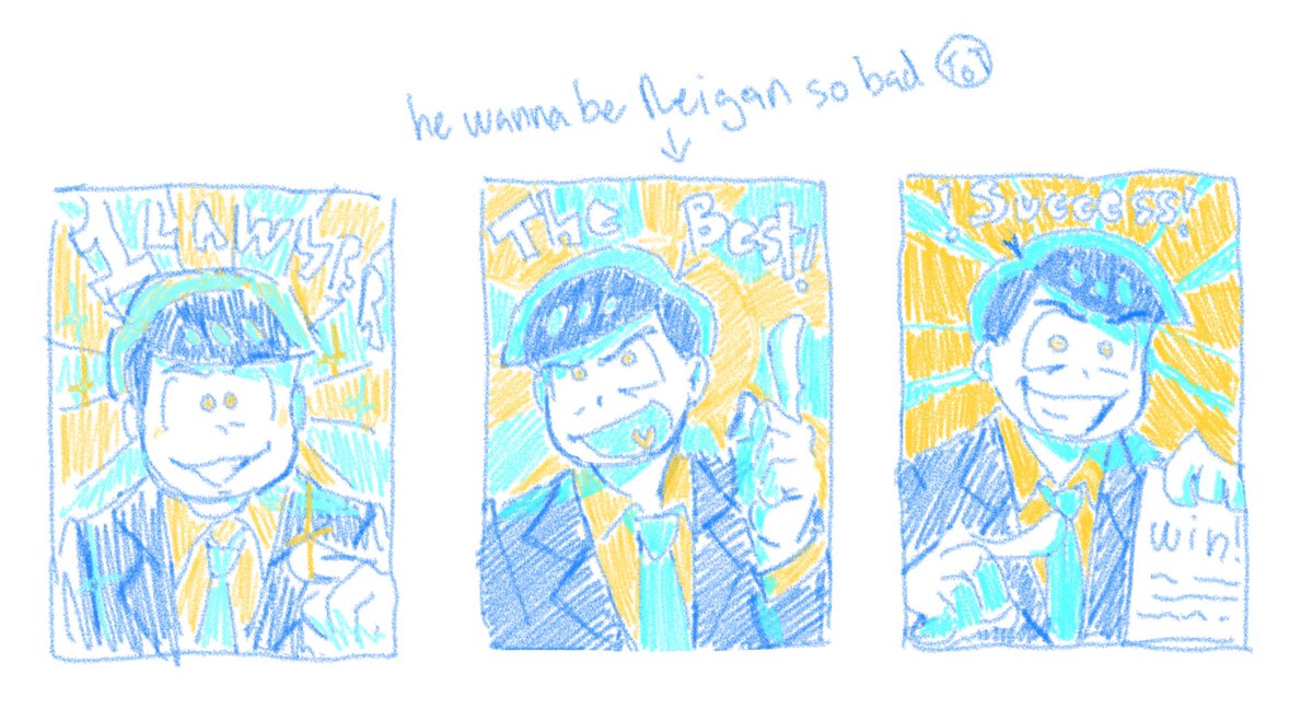Sketch’s of posters for lawyer Karamatsu cuz he’s silly and would definitely make shitty posters to advertise himself #Karamatsu #おそ松さん
