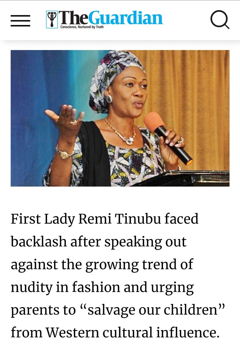 Remi Tinubu actually believing she is the moral compass of young people in Nigeria or has any shred of moral authority, all things considered, is laughable at best and delusional at worst.