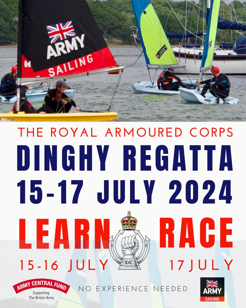 Fancy learning then racing on a dinghy this July? We will hold a dinghies event at Thorney Island 15-17 July, all levels welcome. Write to Ben at dinghies@racyc.co.uk for info or to register Or visit racyc.co.uk for more information!