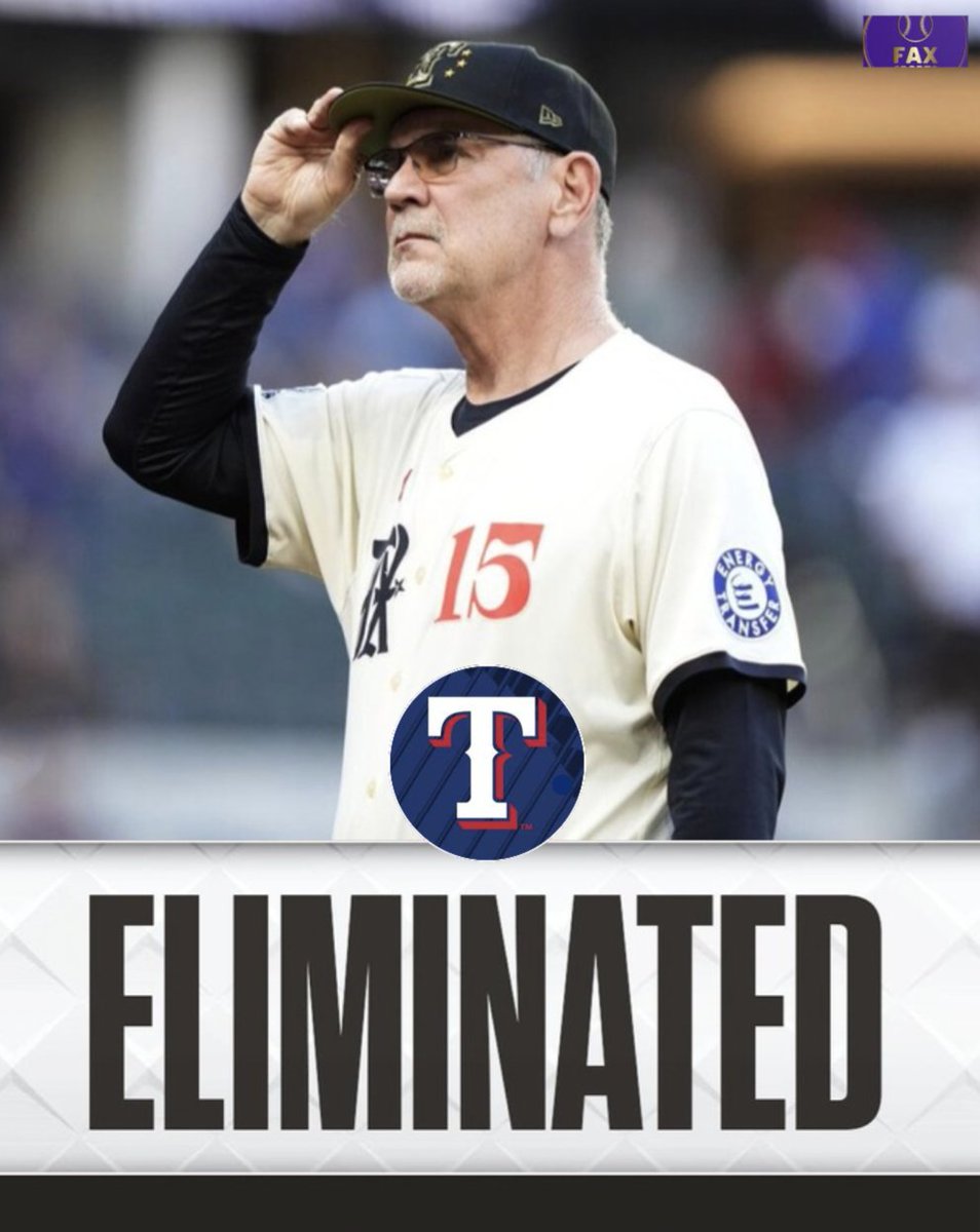 The Rangers have officially been eliminated from playoff contention.