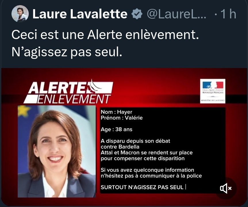 🚨 Finalement, @LaureLavalette regrette d'avoir été indécente envers les familles qui ont recours à ce dispositif. 

— Après la honte, des excuses sont maintenant attendues, Madame Lavalette !