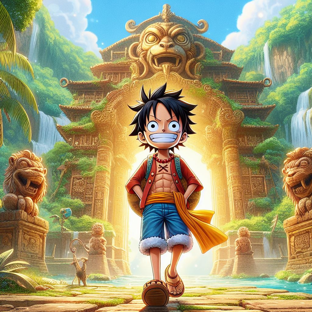 PhilPixels81672's tweet photo. #LuffyAdventure #MonkeyTemple #AnimeIllustration #DigitalArt #OnePieceFanArt #Dalle3 https://t.co/62YY92mXhK