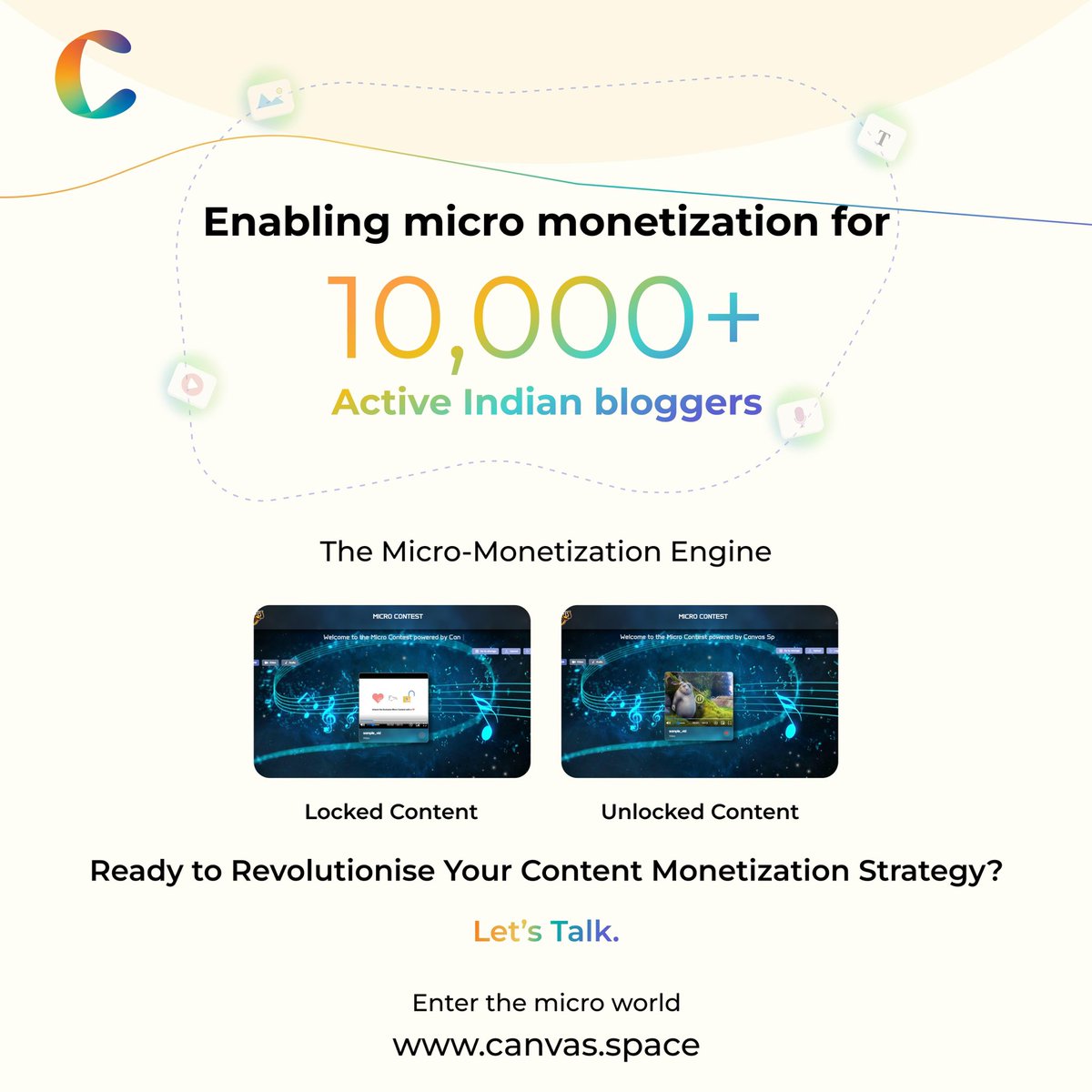 🚀 A POC Integration with Creator Collective  🚀

We're thrilled to share the remarkable success of our POC with a blogger community in India! 

Over 10,000 creators in the community participated in various themed contests, showcasing the power of our proprietary technology with