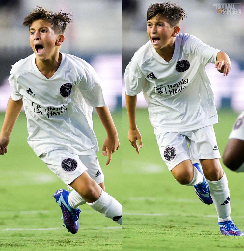 Thiago Messi scored HATTRICK and his team won by 4-0 in a match between Intermiami U12’s and Orlando City’s U12’s. The future of football is in safe hands✨