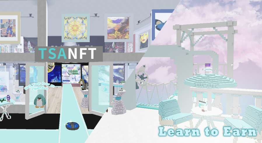 ArtTeaswap's tweet photo. Learn-to-Earn with #TSAIncubator
❄️Steeped in our community and explore the #TSAGallery, Wine Tasting Bar, Campfire party, TSA Broadway...
👉Get started: https://t.co/HA6tC9VEXX
#TSADAO #TSAIncubator #Metaverse #NFT #Cryptocurrency https://t.co/PNP4eFonf8