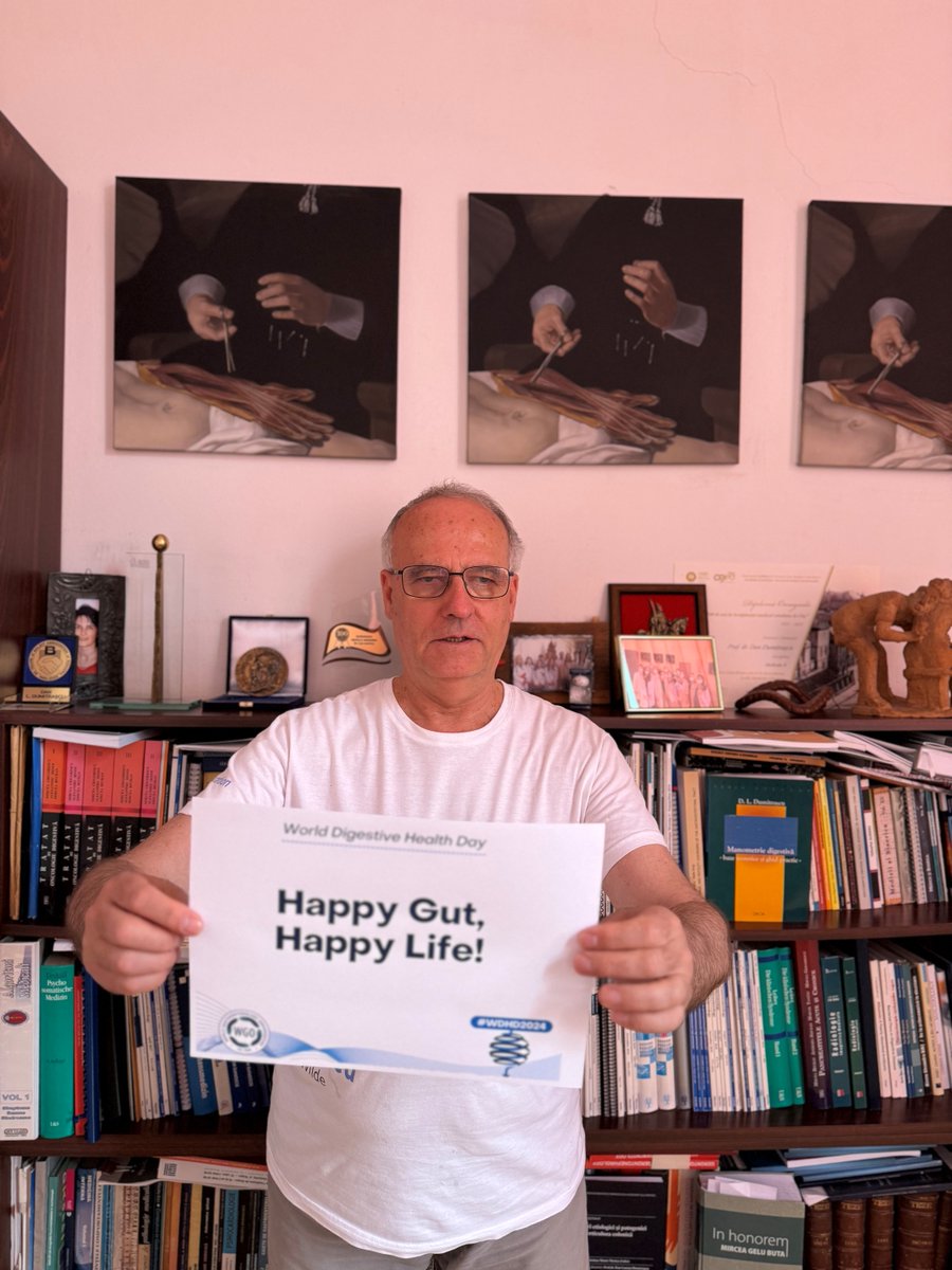 Prof. Dan Dumitrascu from Romania wants you to take charge of your gut health! Start your digestive health journey today by visiting the #WDHD2024 website and learning more about the steps you can take to bettering #YourDigestiveHealth. wdhd.worldgastroenterology.org