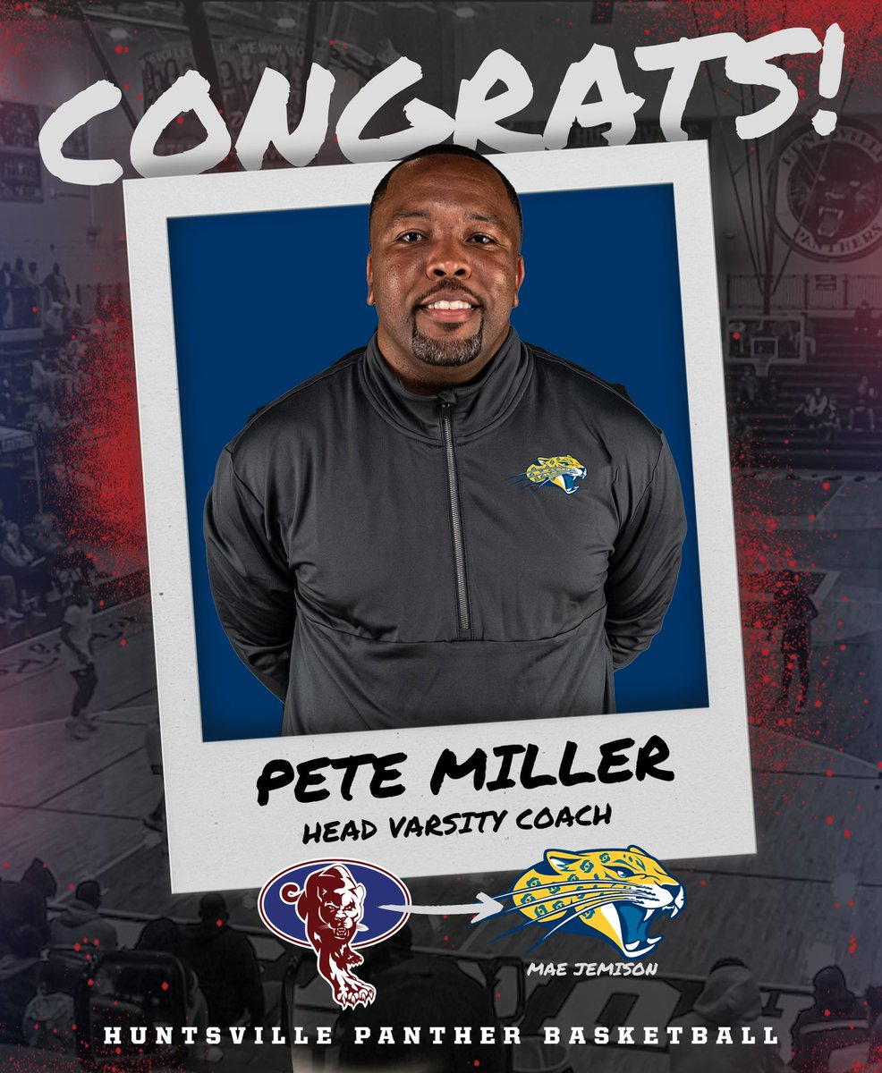 🗣️BREAKING : 👉After 5 seasons w/ the Crimson Panthers, Coach Pete Miller has been named Head Boys Basketball Coach at 6A Mae Jemison Hs 🫡We will miss you, but we are extremely happy for you and your next step! Thank you sir! #MillerTime | #TTWCulture