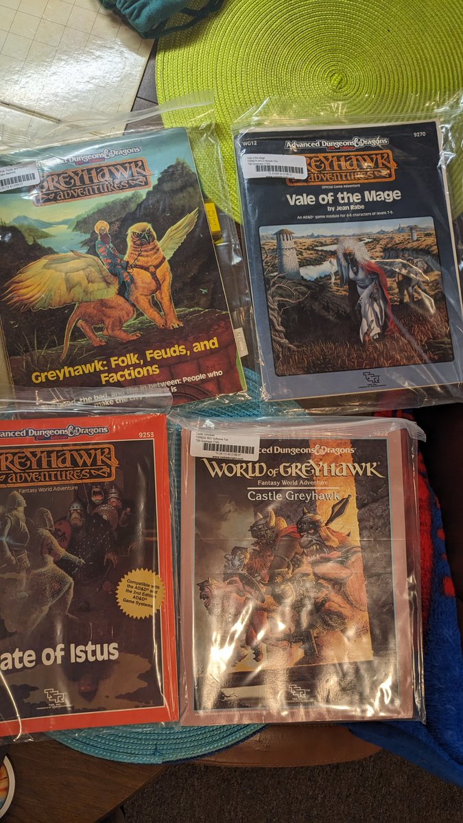 Added some more Greyhawk to the collection. Anybody use any of these? #DnD