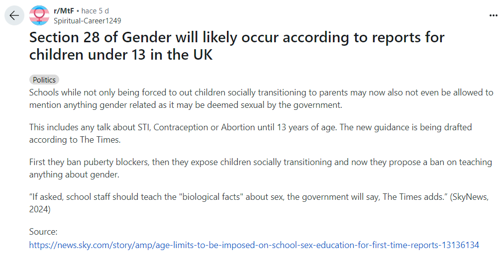 'Kids being outed to their parents' is something the trans community actively fights against. They actively encourage children to hide their gender identity from their parents. This is extremely concerning.