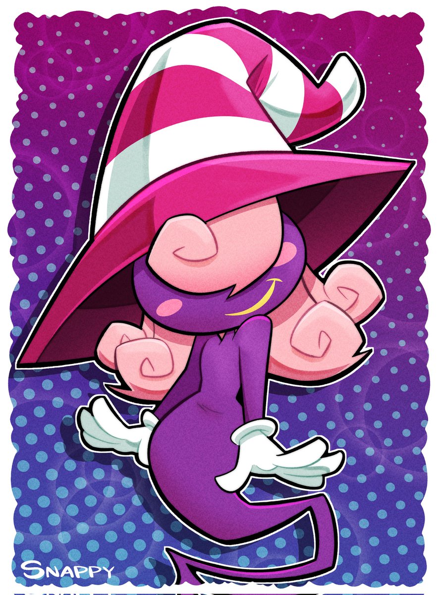 Vivian from Paper Mario 👻💜 Unbelievably excited for TTYD, one of my favorite Mario games :)