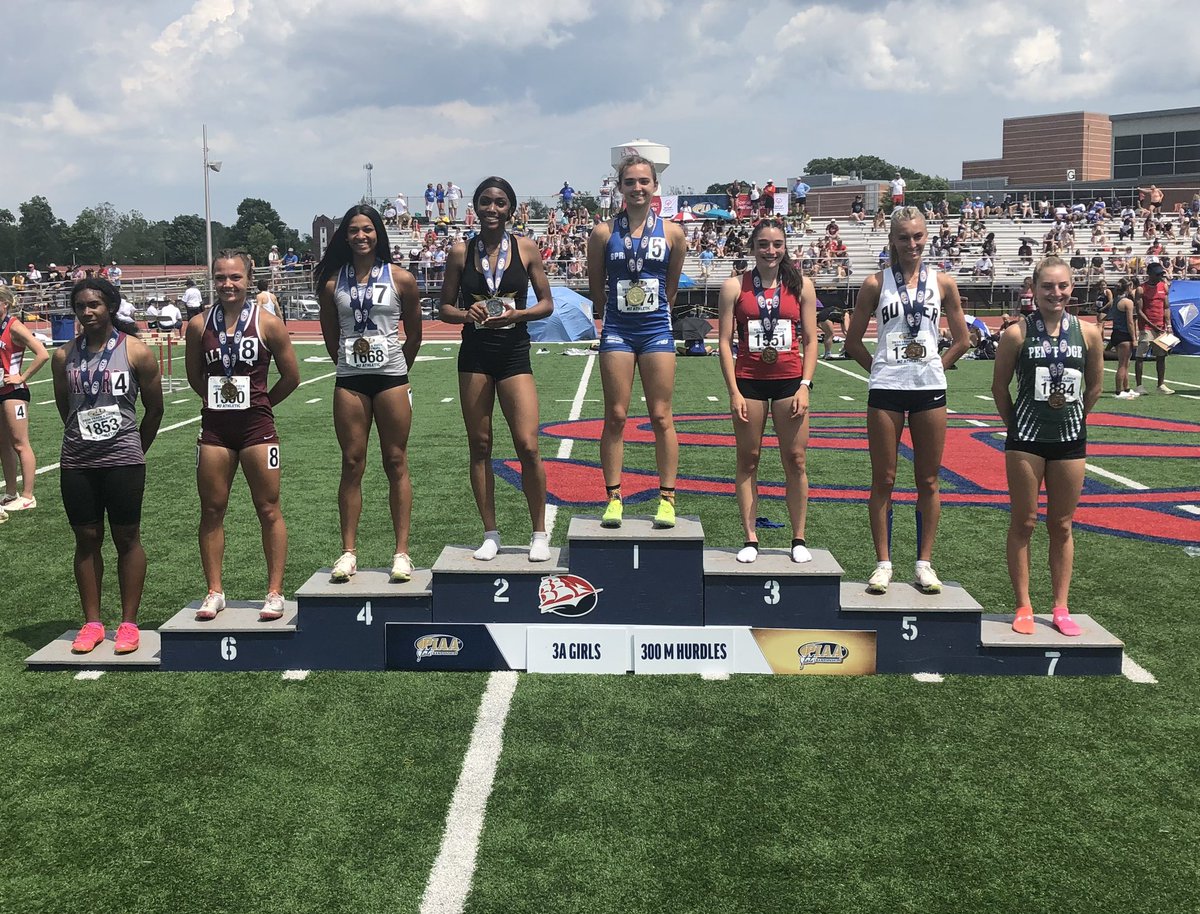 2️⃣0️⃣2️⃣4️⃣ PIAA Track & Field Girls 300 Meter Hurdles AAA Champion Ella Bahn, Spring Grove 41.98 #PIAATRACK