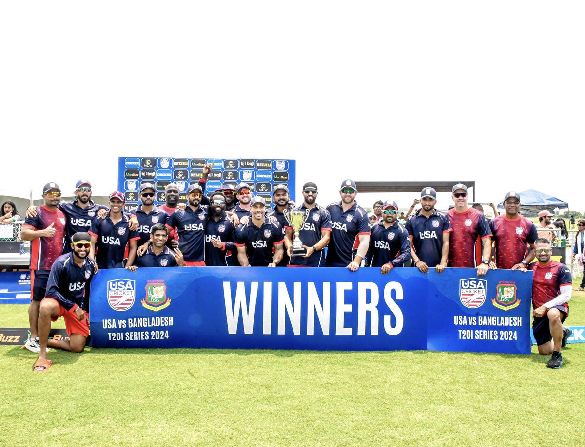 And that’s a wrap! USA wins the T20i series against Bangladesh 2-1! 🤩🙌

#USAvBAN | #WeAreUSACricket 🇺🇸