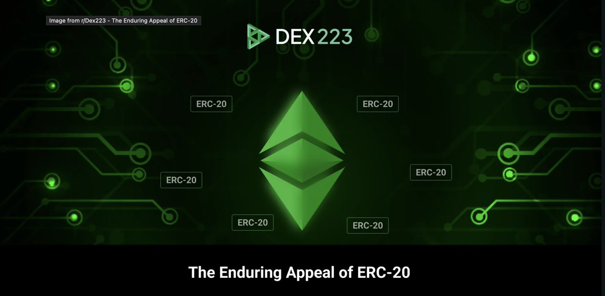 Dex_223's tweet photo. Dive into the world of #Ethereum token standards!

🔍 Why does #ERC20 still reign supreme in the crypto world? 🤔 

Read the full article here ⤵️
https://t.co/bzxgDKJt2m

Curious about #ERC223 and Dexaran's choice? Stay tuned for more! 🔜

#etfeth #ETH #crypto