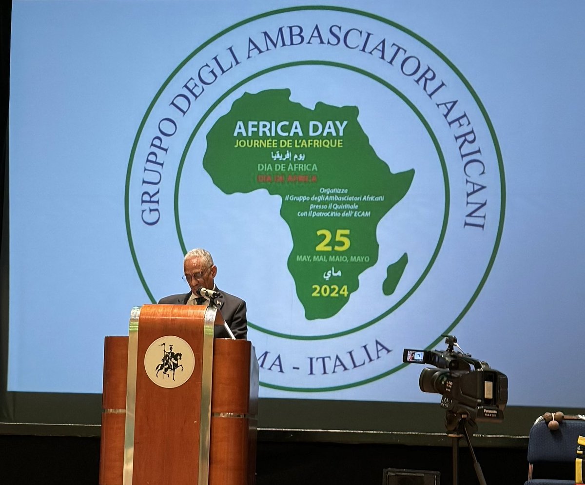EttoreSequi's tweet photo. Oggi si celebra a Roma la Giornata dell’Africa per ricordare la fondazione dell’Organizzazione dell’Unità africana. @EcamCouncil  è lieto di sostenere questo evento. #AfricaDay https://t.co/Vr0zB9lr6S