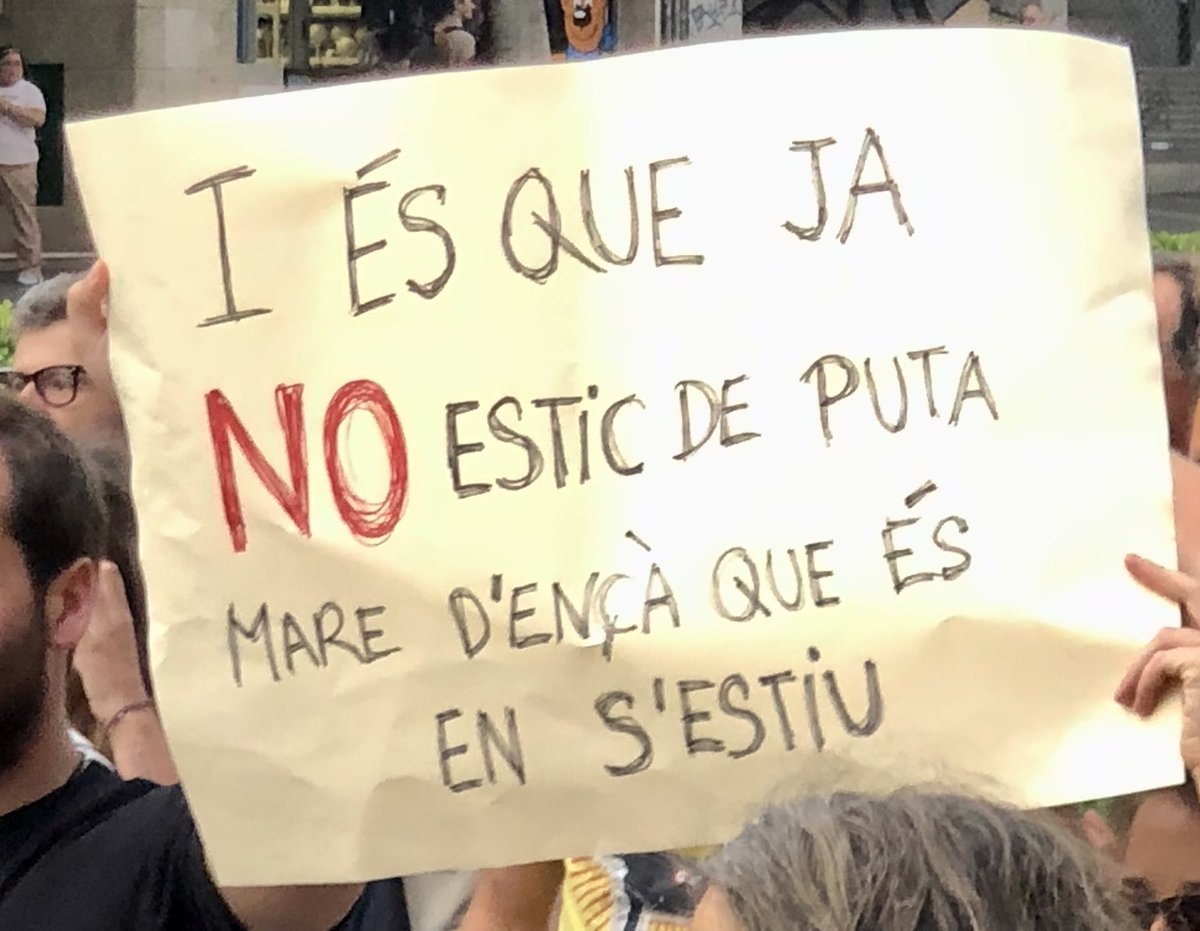 maciablazquez's tweet photo. Abans ens manifestaven pels espais naturals i ara ho feim per les persones https://t.co/DE1VGdbsQh